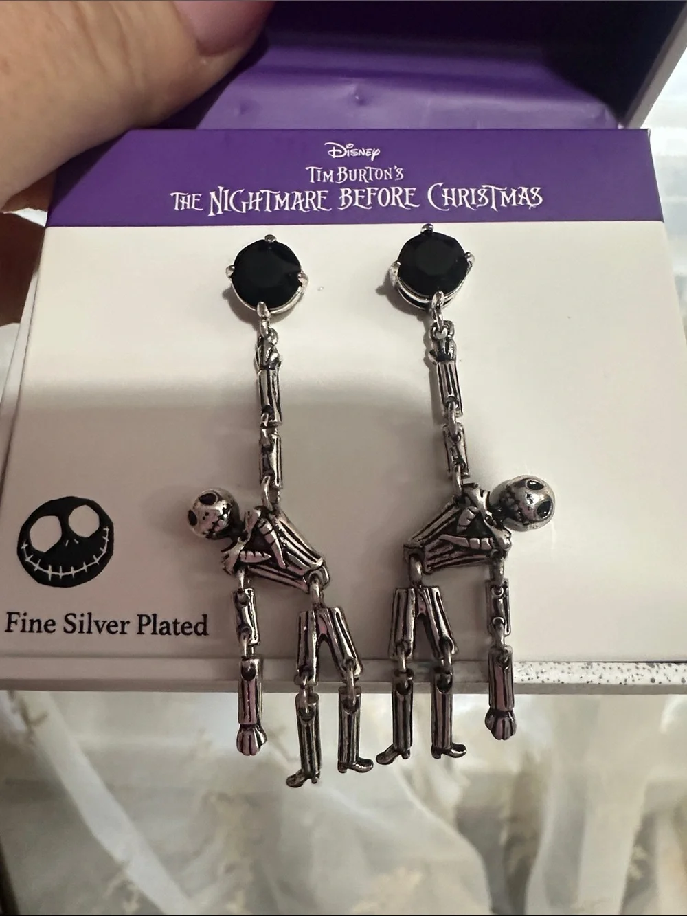 Disney the nightmare before Christmas Jack Skellington  dangle earrings